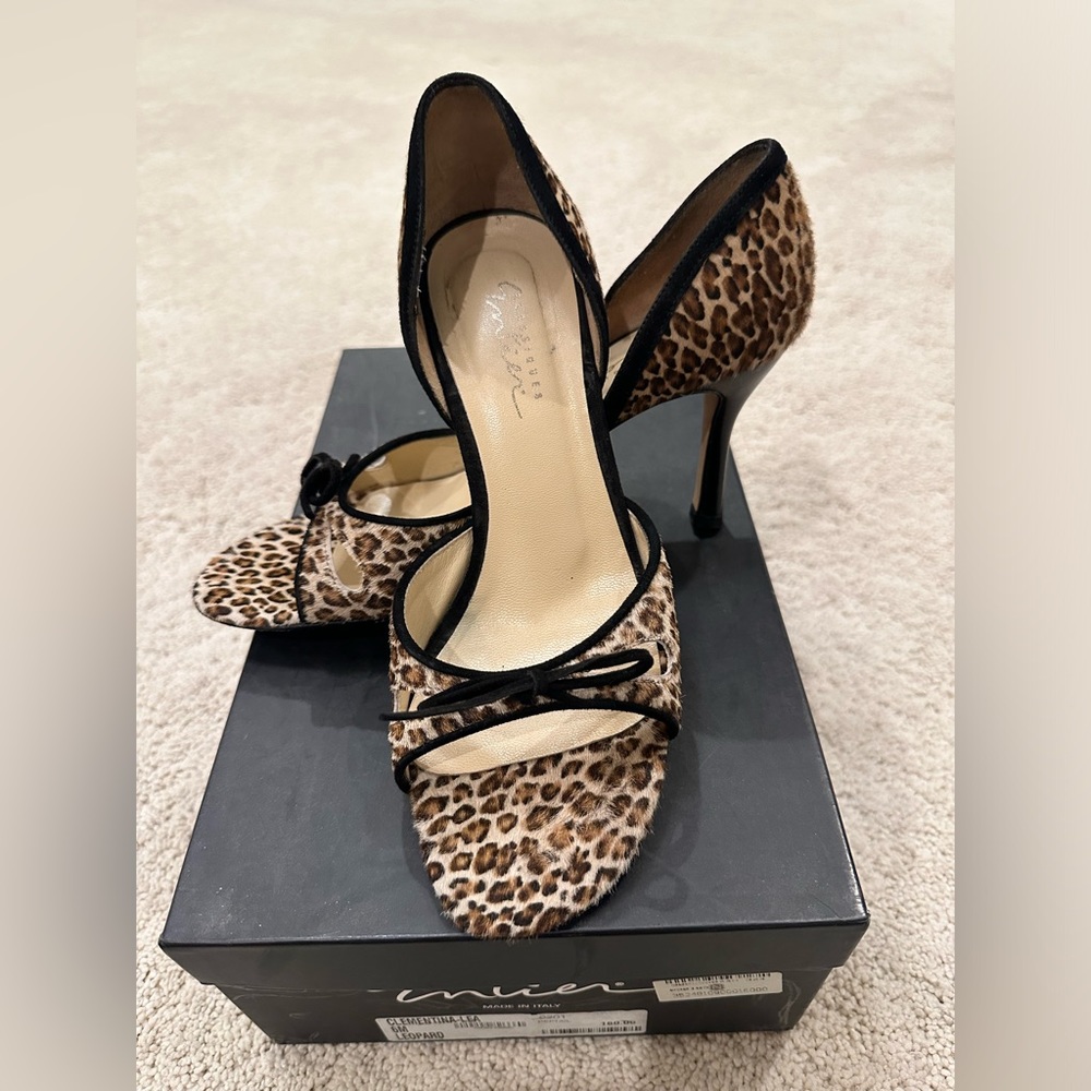 Clementina Lea leopard heels size 6